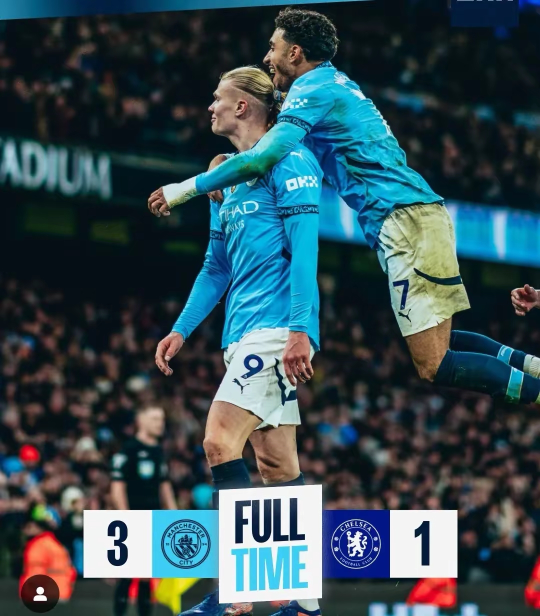 曼城全取三分，继续压制对手追赶的简单介绍